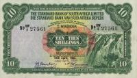p7a from Southwest Africa: 10 Shillings from 1931